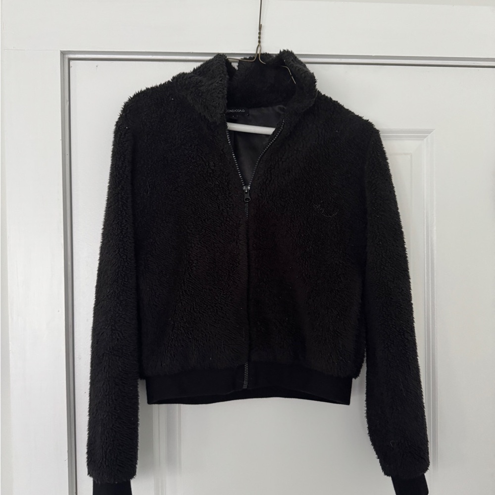Beyond yoga furry jacket